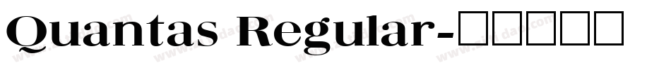 Quantas Regular字体转换